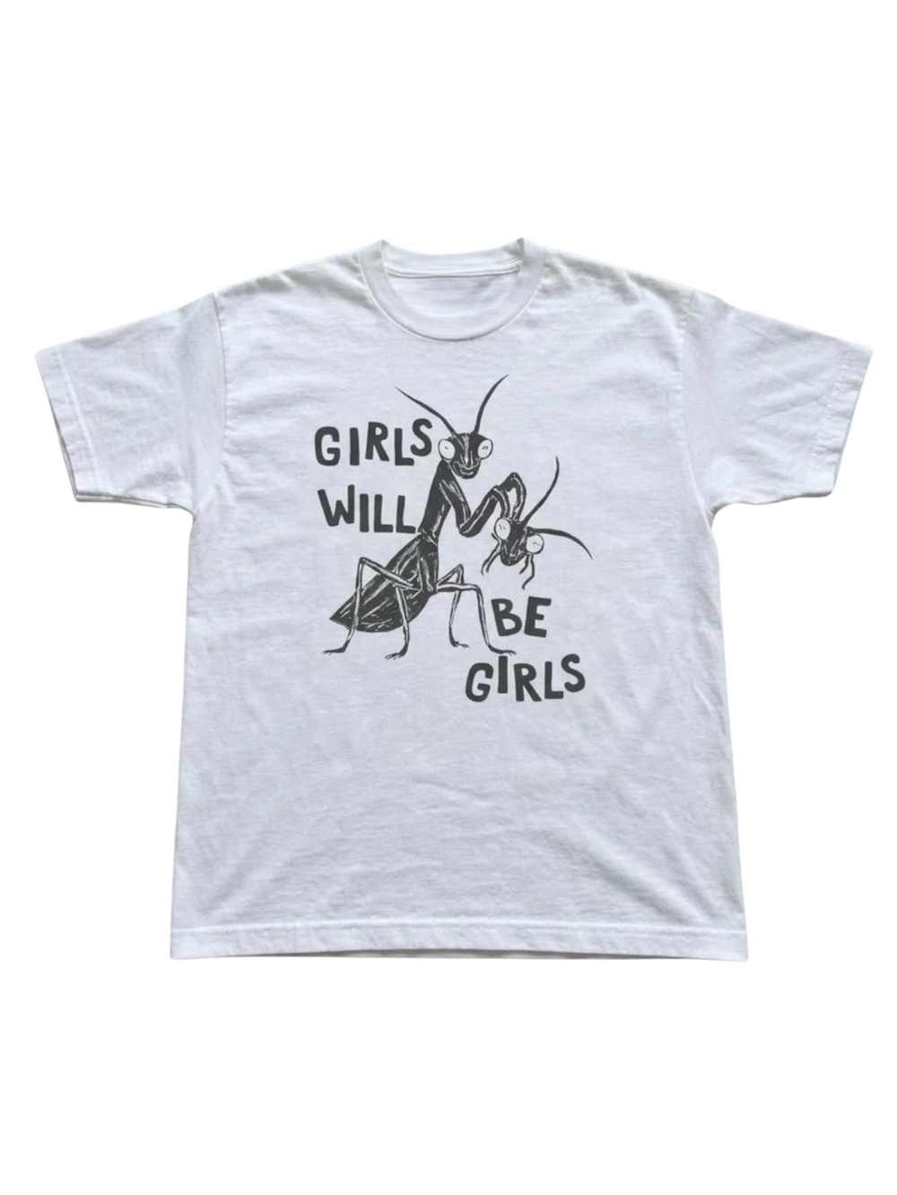 Gildan Girls Will Be Girls White Graphic Tee